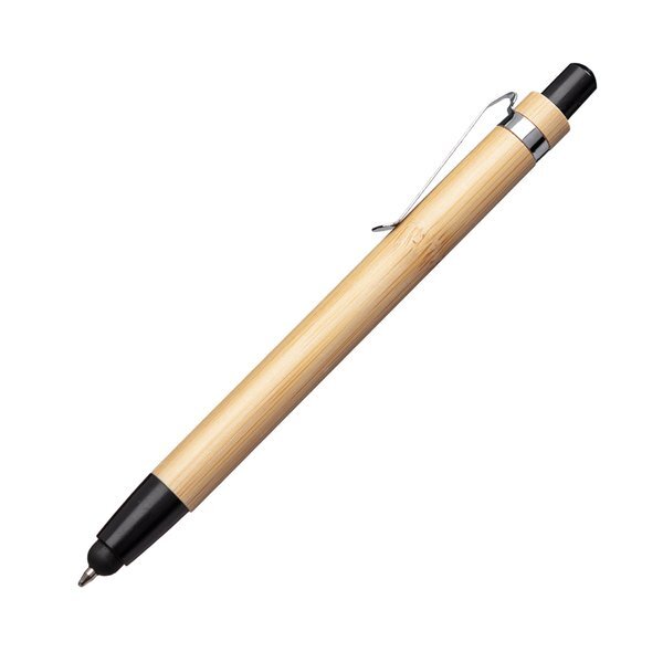 Twain Retractable Bamboo Stylus Pen