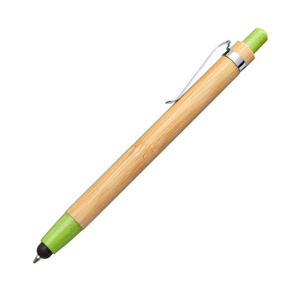 Twain Retractable Bamboo Stylus Pen