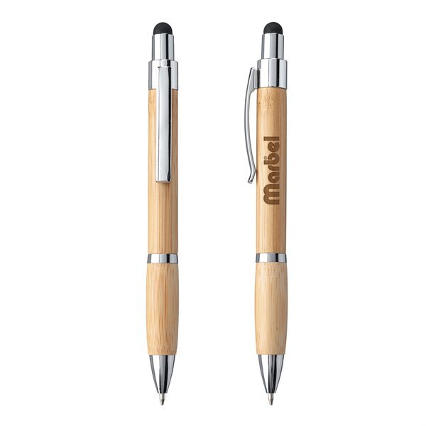 Kafza Bamboo Retractable Stylus Pen