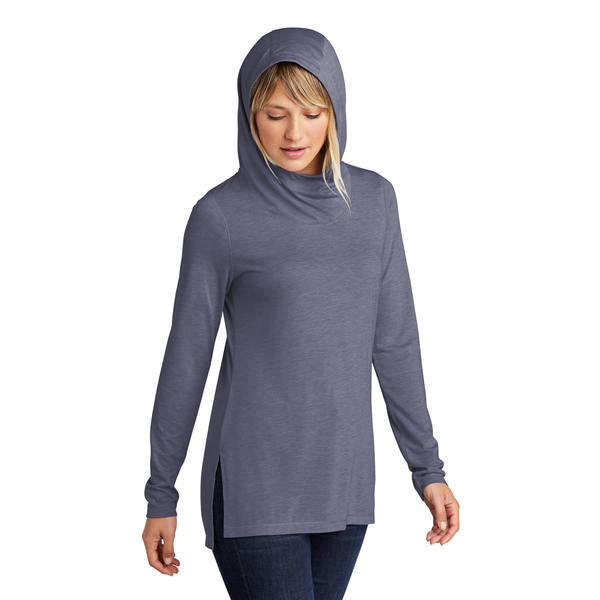 Sport-Tek ® Ladies PosiCharge® Tri-Blend Wicking Long Sleeve Hoodie