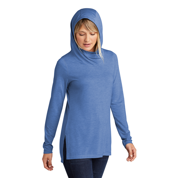 Sport-Tek ® Ladies PosiCharge® Tri-Blend Wicking Long Sleeve Hoodie