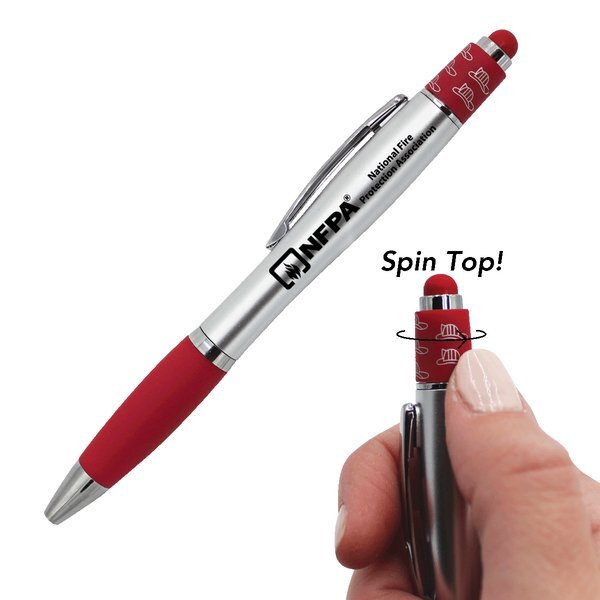 Fire Spin Top Stylus Pen