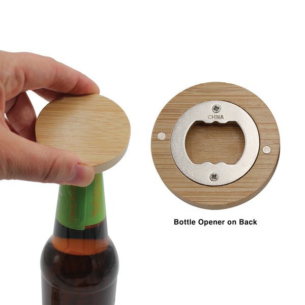 Bamboo Magnetic Bottle Opener
