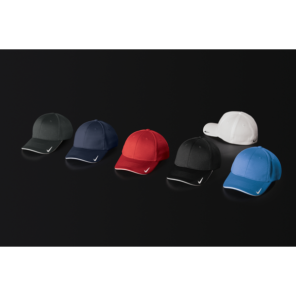Nike® Dri-FIT Stretch Polyester Knit Mesh Sandwich Bill Fitted Cap