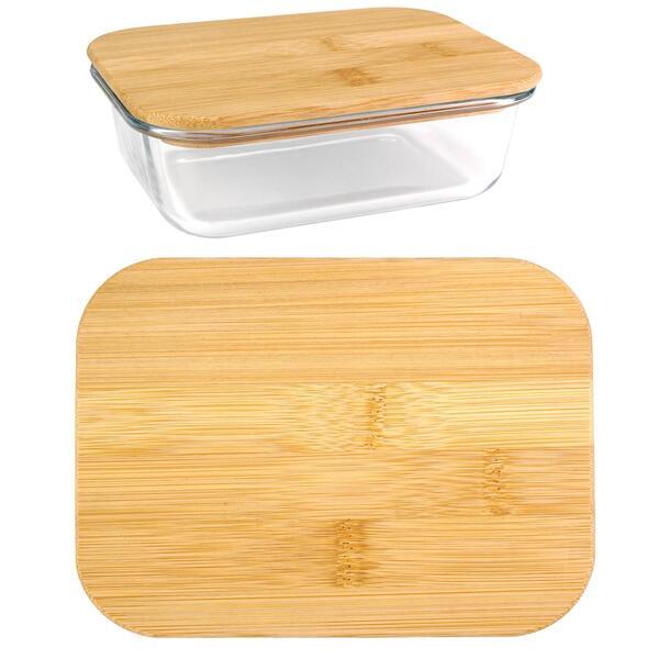 Bamboo Glass Container