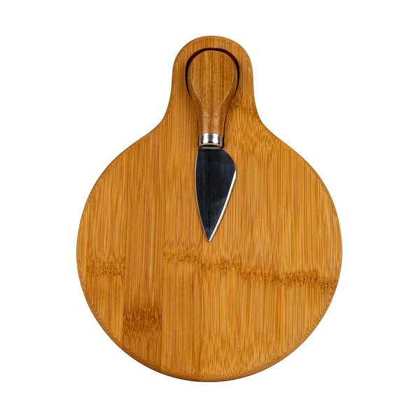 Small Bamboo Cutting Board w/ Cheese Knife