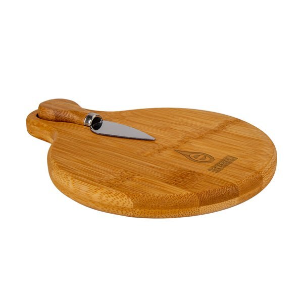 Small Bamboo Cutting Board w/ Cheese Knife