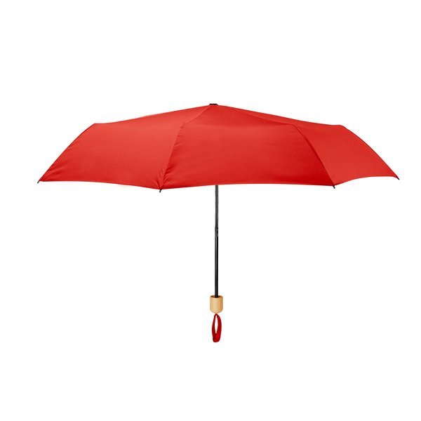 rPET Canopy Umbrella w/ Bamboo Handle, 41" Arc
