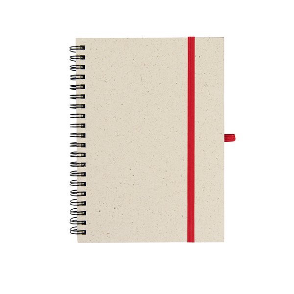 Natural Paper Spiral Notebook, 5" x 7"