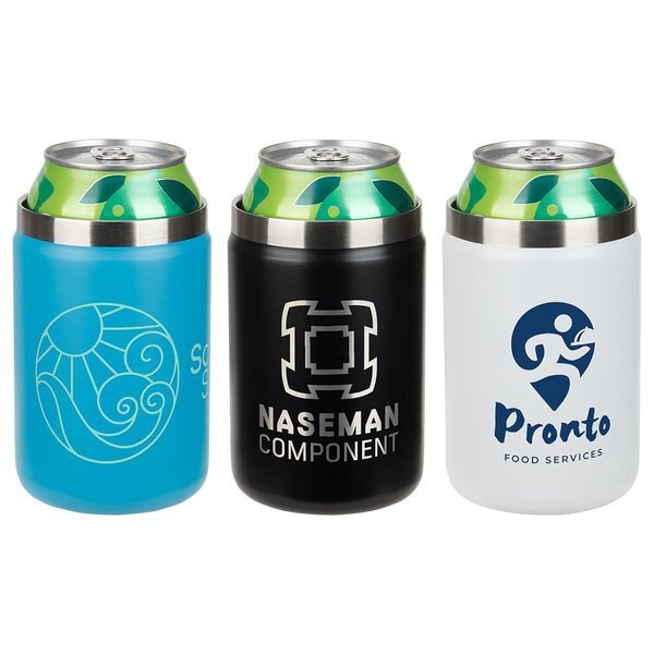 Tamari Glass Tumbler & Vacuum Insulated Can Cooler, 12oz.