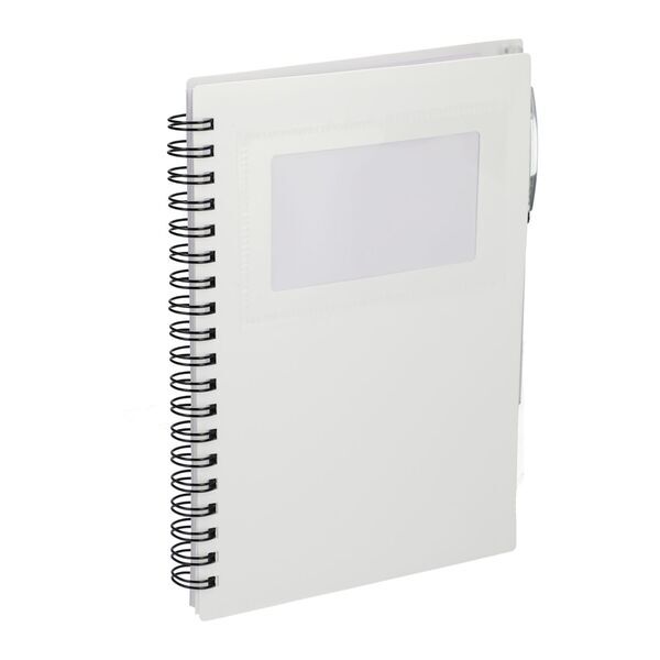 FSC® Recycled Star Spiral Notebook w/ Pen, 5" x 7"
