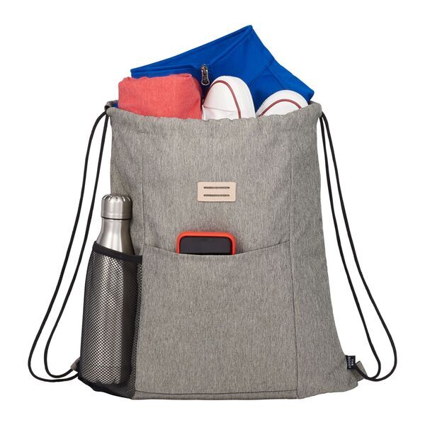 The Goods™ Recycled Polyester Drawstring Bag