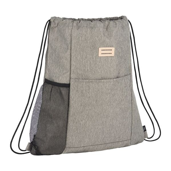 The Goods™ Recycled Polyester Drawstring Bag