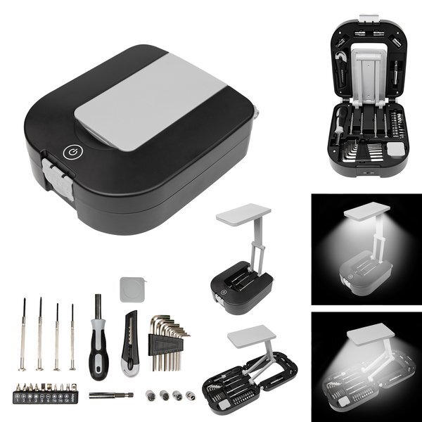 Thirty-Piece Tool Kit w/ Light