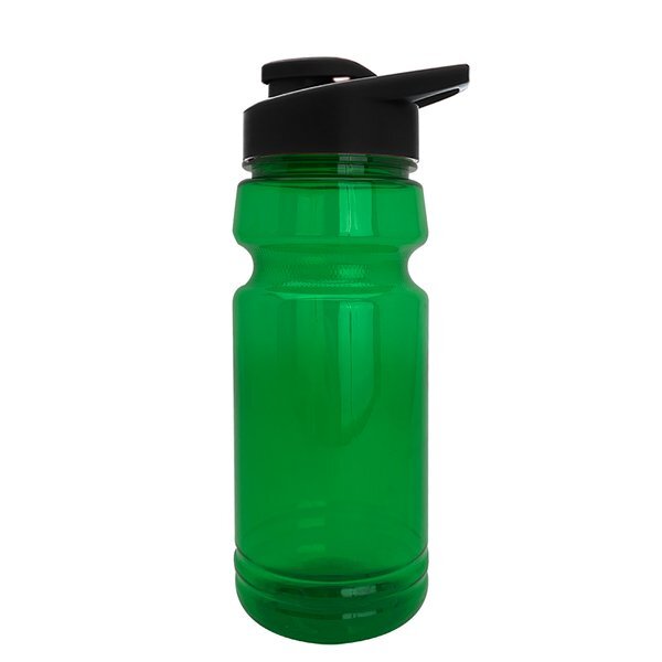 Backer UpCycle RPET Bottle w/ Drink-Thru Lid, 24oz.