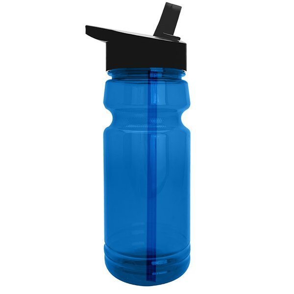 Trainer UpCycle RPET Bottle w/ Flip Straw Lid, 24oz.