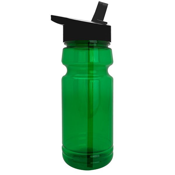 Trainer UpCycle RPET Bottle w/ Flip Straw Lid, 24oz.