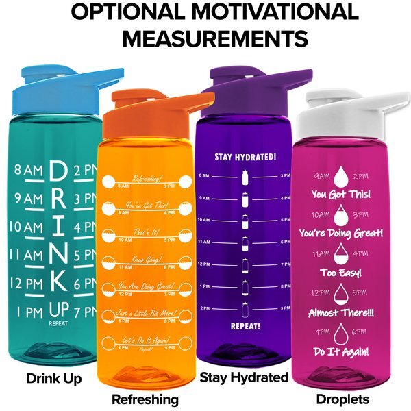 Flair Bottle w/ Drink Thru Lid, 26oz.