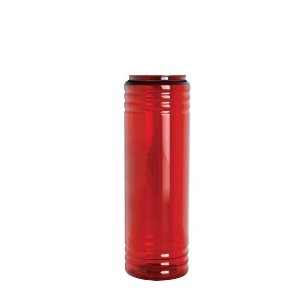 Lifeguard PETE Bottle w/ Straw Lid and Caddy, 24oz.