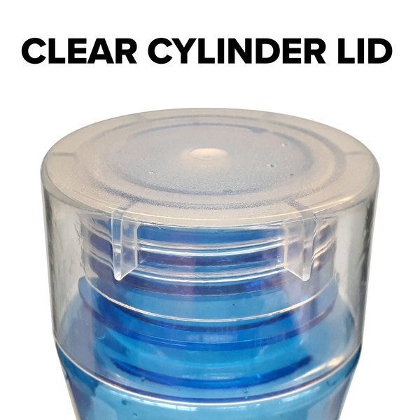 Admiral Tritan Transparent Bottle w/ Clear Cylinder Lid, 24oz