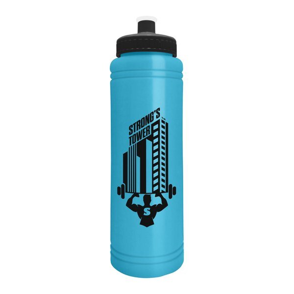 Slim Line Water Bottle w/ Push-Pull Lid, 25oz.