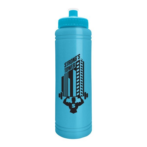 Slim Line Water Bottle w/ Push-Pull Lid, 25oz.