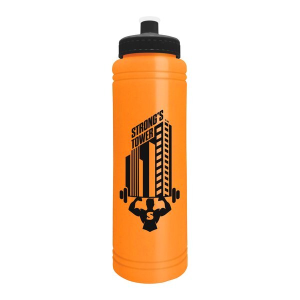 Slim Line Water Bottle w/ Push-Pull Lid, 25oz.