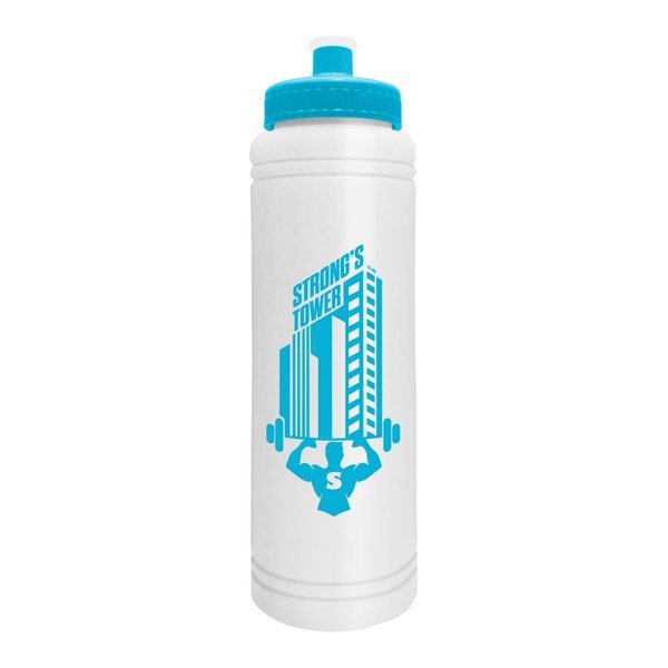 Slim Line Water Bottle w/ Push-Pull Lid, 25oz.