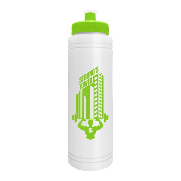 Slim Line Water Bottle w/ Push-Pull Lid, 25oz.