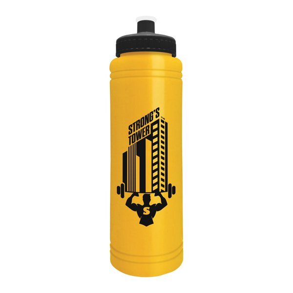 Slim Line Water Bottle w/ Push-Pull Lid, 25oz.