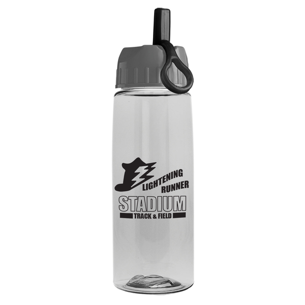 Flair Bottle w/ Ring Straw Lid, 26oz.