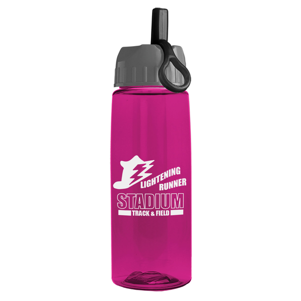 Flair Bottle w/ Ring Straw Lid, 26oz.