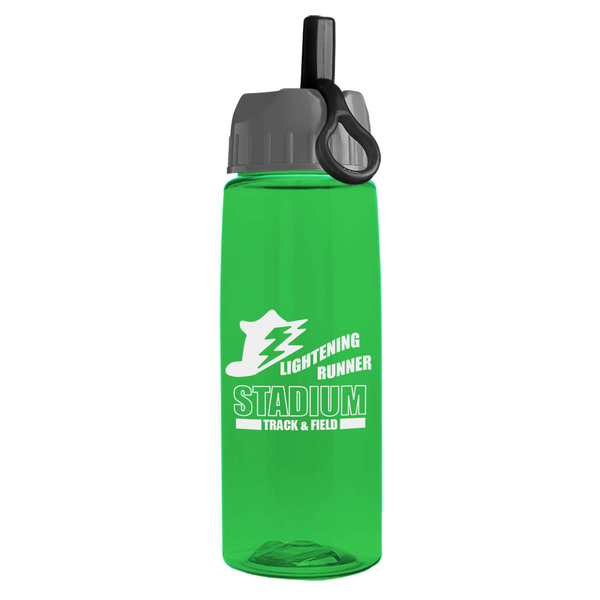 Flair Bottle w/ Ring Straw Lid, 26oz.