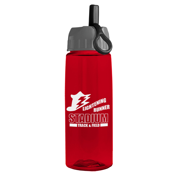 Flair Bottle w/ Ring Straw Lid, 26oz.