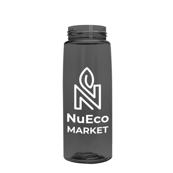 Flair Transparent Bottle w/ Quick Snap Lid, 26oz.