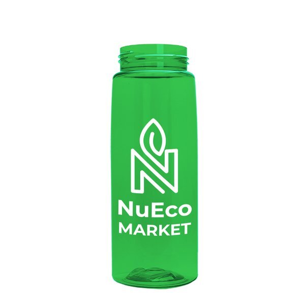 Flair Transparent Bottle w/ Quick Snap Lid, 26oz.