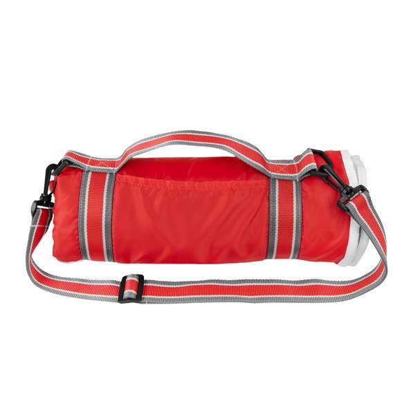 Riverside Roll-Up Fleece Blanket w/ Carrying Handle, 48" x 57"