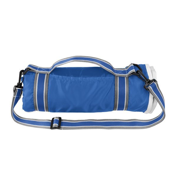 Riverside Roll-Up Fleece Blanket w/ Carrying Handle, 48" x 57"