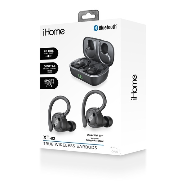 iHome® XT-82 True Wireless Earbuds & Charger Case