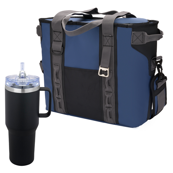 Urban Peak® 24 Can Hinge Cooler & Vacuum Insulated Mug Gift Set