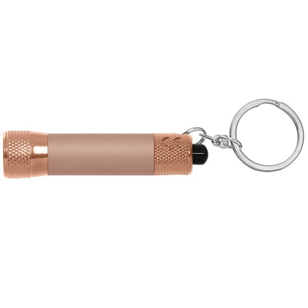 Chroma Softy Monochrome Metallic LED Flashlight with Keyring Full Color
