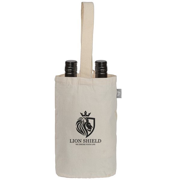 Tango Dual Bottle Wine Tote Bag Recycled Cotton Blend, 8oz.