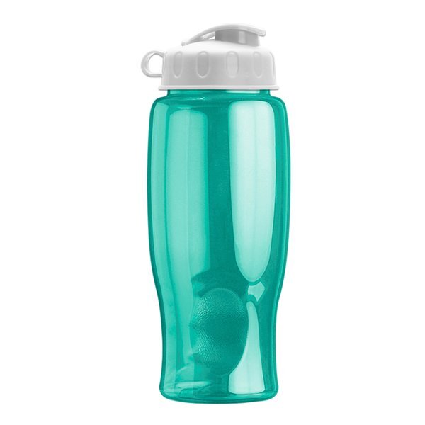 Transparent Grip Poly-Pure Sport Bottle, 27oz. - Flip Top Lid
