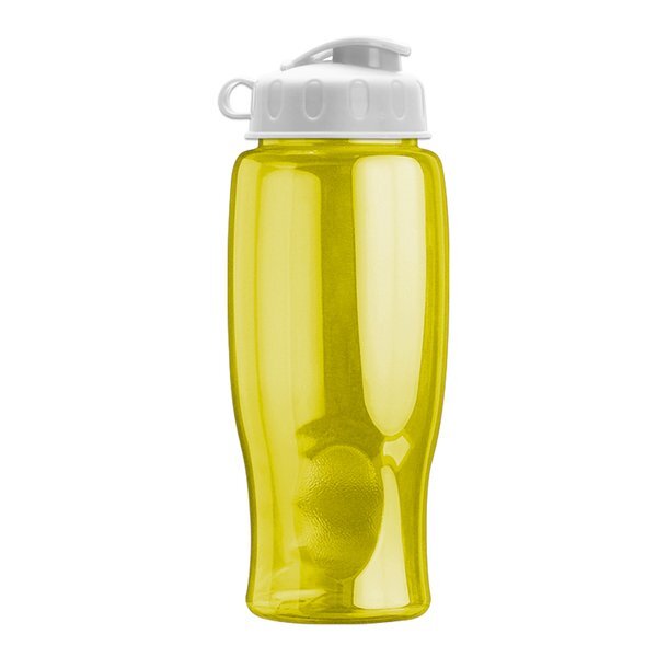 Transparent Grip Poly-Pure Sport Bottle, 27oz. - Flip Top Lid