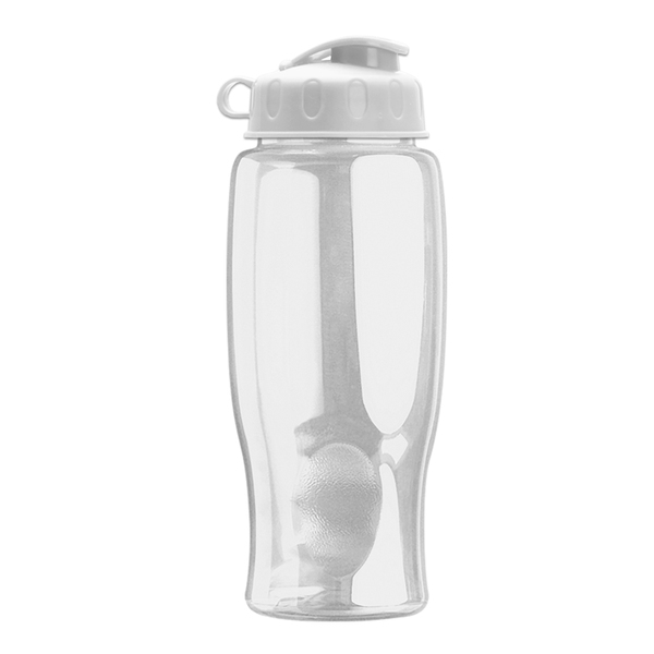 Transparent Grip Poly-Pure Sport Bottle, 27oz. - Flip Top Lid