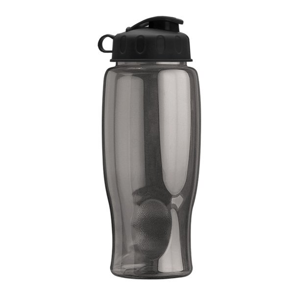 Transparent Grip Poly-Pure Sport Bottle, 27oz. - Flip Top Lid