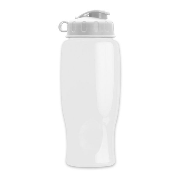 Transparent Grip Poly-Pure Sport Bottle, 27oz. - Flip Top Lid
