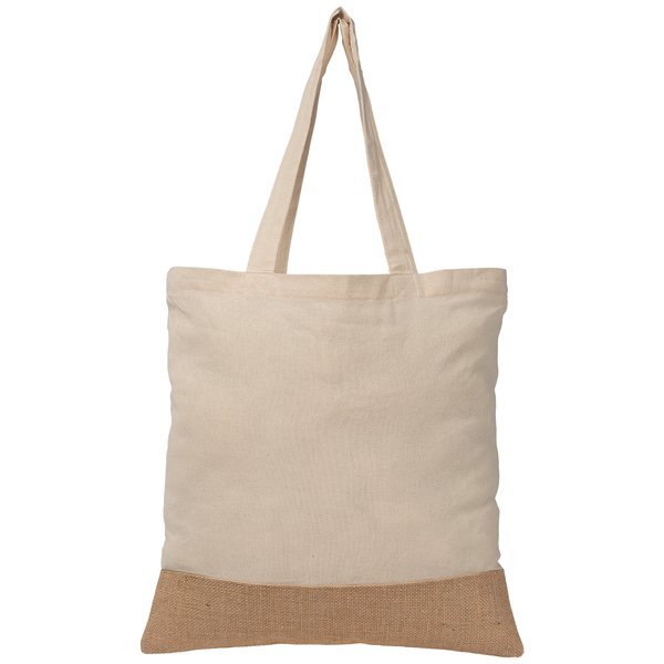 Rio™ Tote Bag Recycled Cotton Blend with Jute, 5oz.