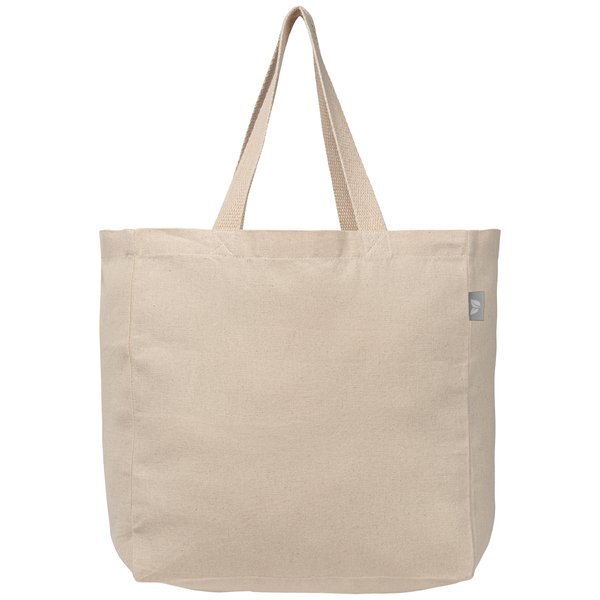 Toronto Recycled Cotton Blend Shopper Tote Bag, 5oz.
