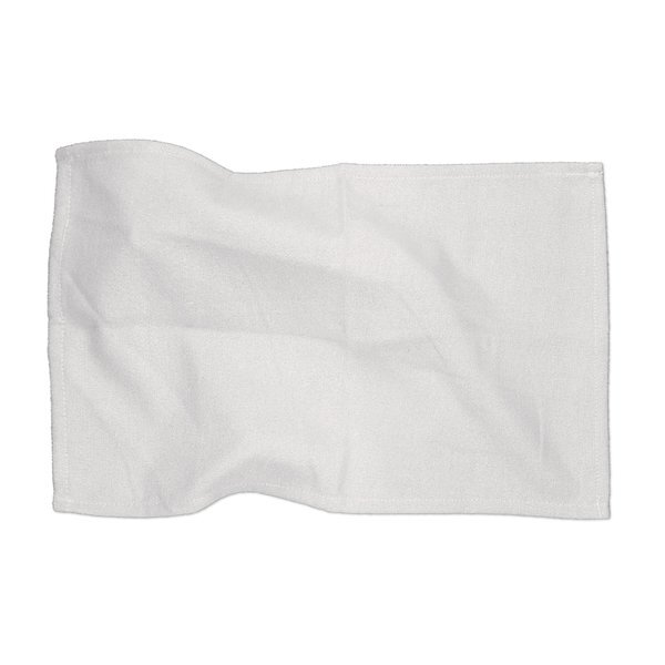 Microfiber Rally Towel, White 11" x 18"